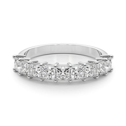 14k 9 Stone Princess Cut Band (.99ct tw)