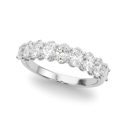 14k 9 Stone Oval Band (1ct 2ct tw available)