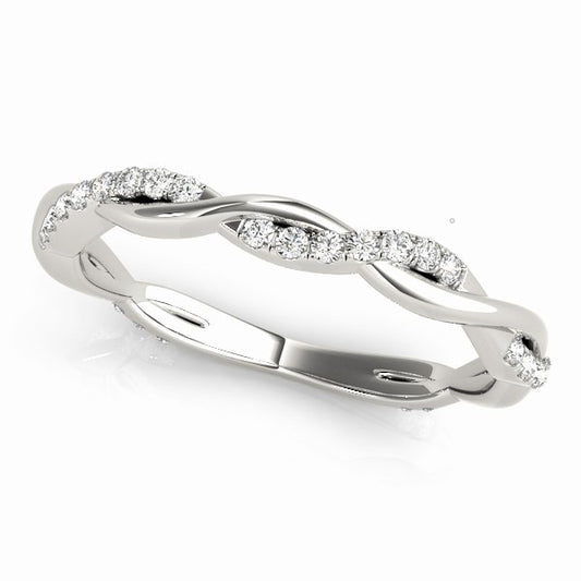 14k Diamond Wedding Band (0.19ct)