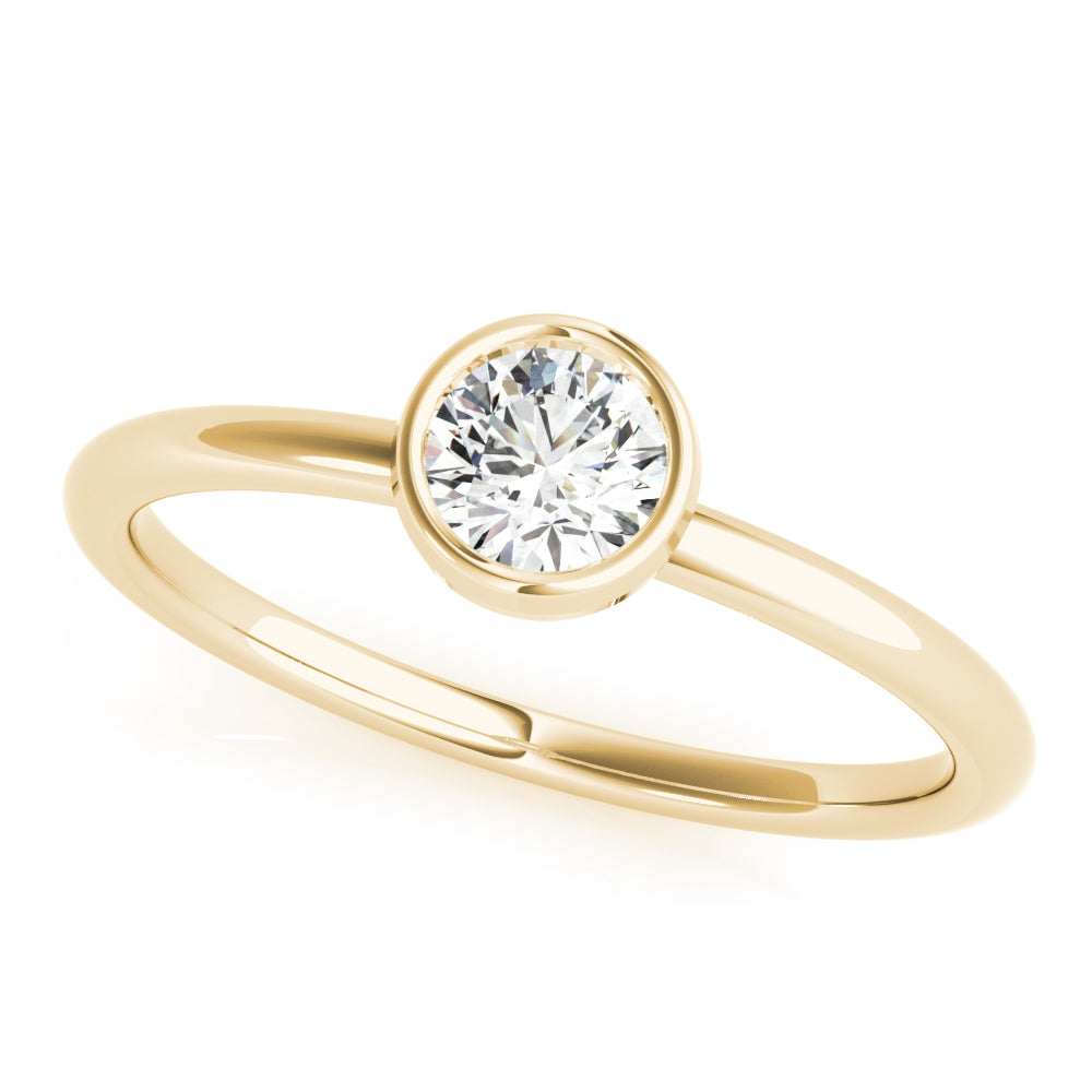 14k Solitaire Stack Round (0.5ct tw)
