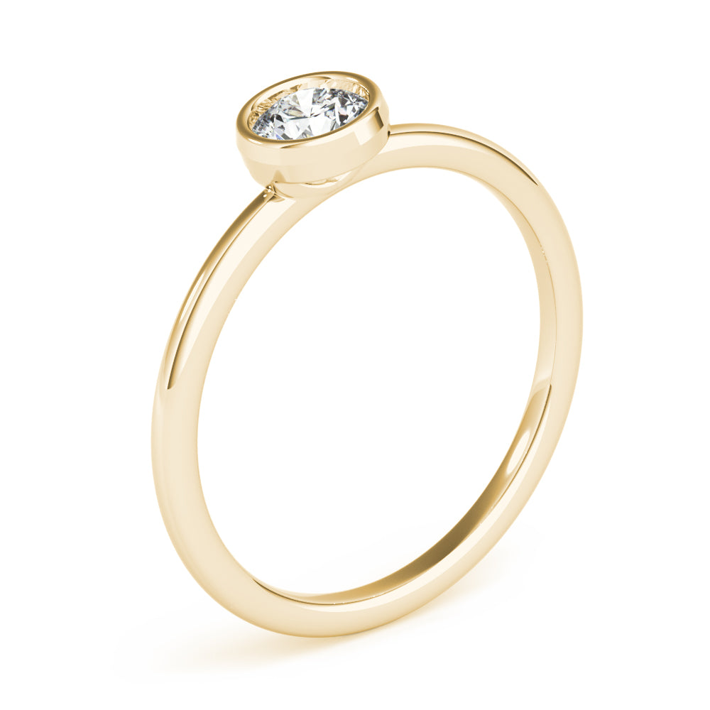 14k Solitaire Stack Round (0.5ct tw)