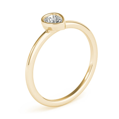 14k Solitaire Stack Pear Shape Ring(0.25ct)