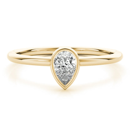 14k Solitaire Stack Pear Shape Ring(0.25ct)