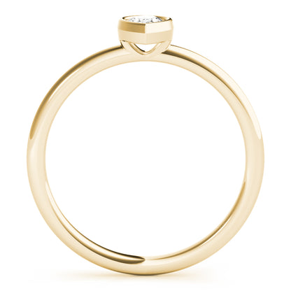 14k Solitaire Stack Pear Shape Ring(0.25ct)
