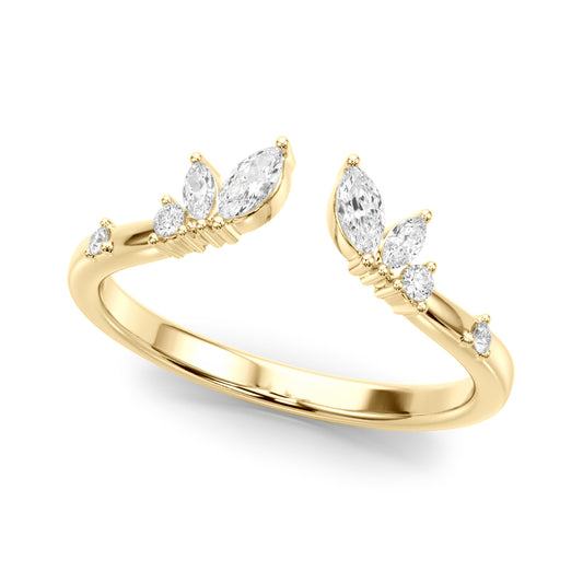 14k Marquise & Round Fashion Ring (0.27ct tw)