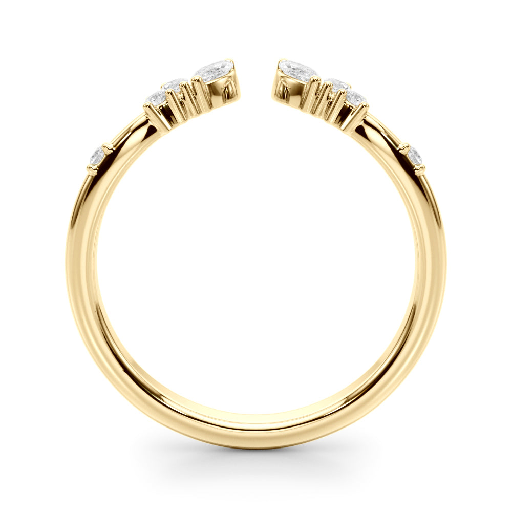 14k Marquise & Round Fashion Ring (0.27ct tw)