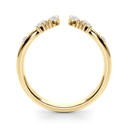 14k Marquise & Round Fashion Ring (0.27ct tw)