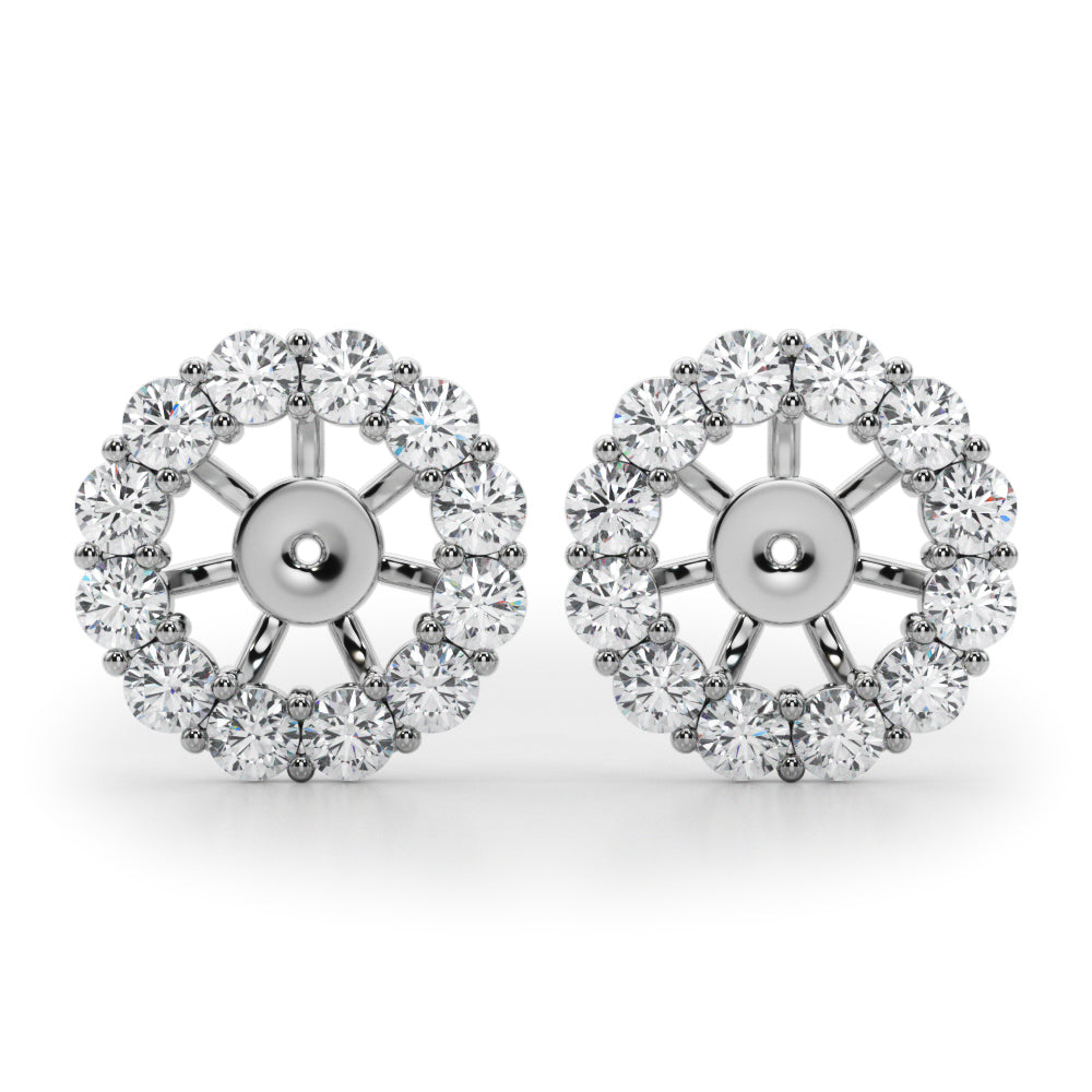 14k Earring Jacket For 1.0 Ct (0.78ct tw)