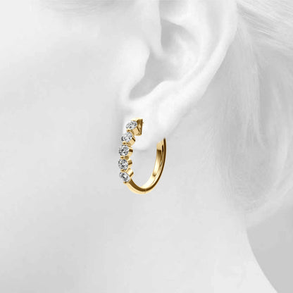 14k Earrings (1 ct tw)