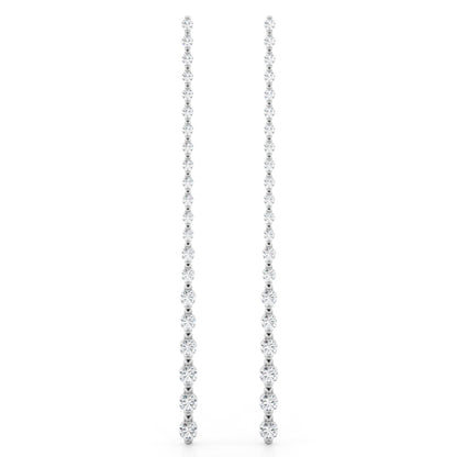 14k long Earrings (4.5 ct tw)