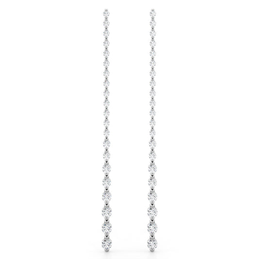 14k long Earrings (4.5 ct tw)