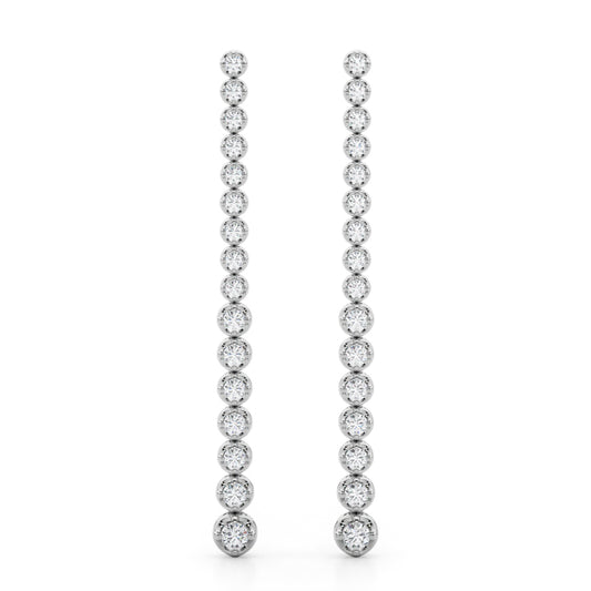 14k Tiered  Earrings (3.18 ct tw)