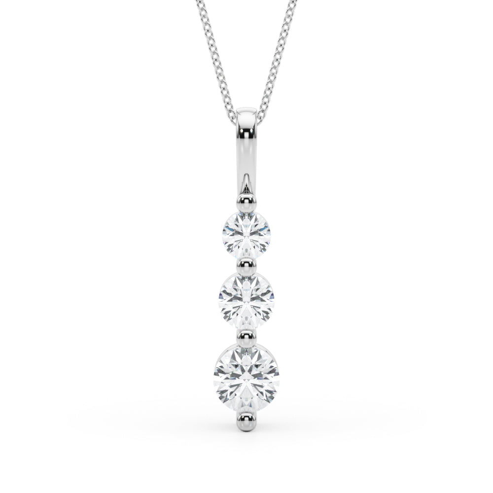 14k 3 Tier Necklace (1 ct tw)