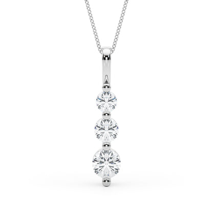 14k 3 Tier Necklace (1 ct tw)