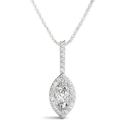 14k Marquise Necklace (0.67 ct tw)