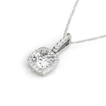 14k Cushion Shape Necklace (0.85 ct tw)