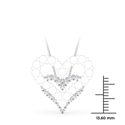 Diamond Necklace Heart