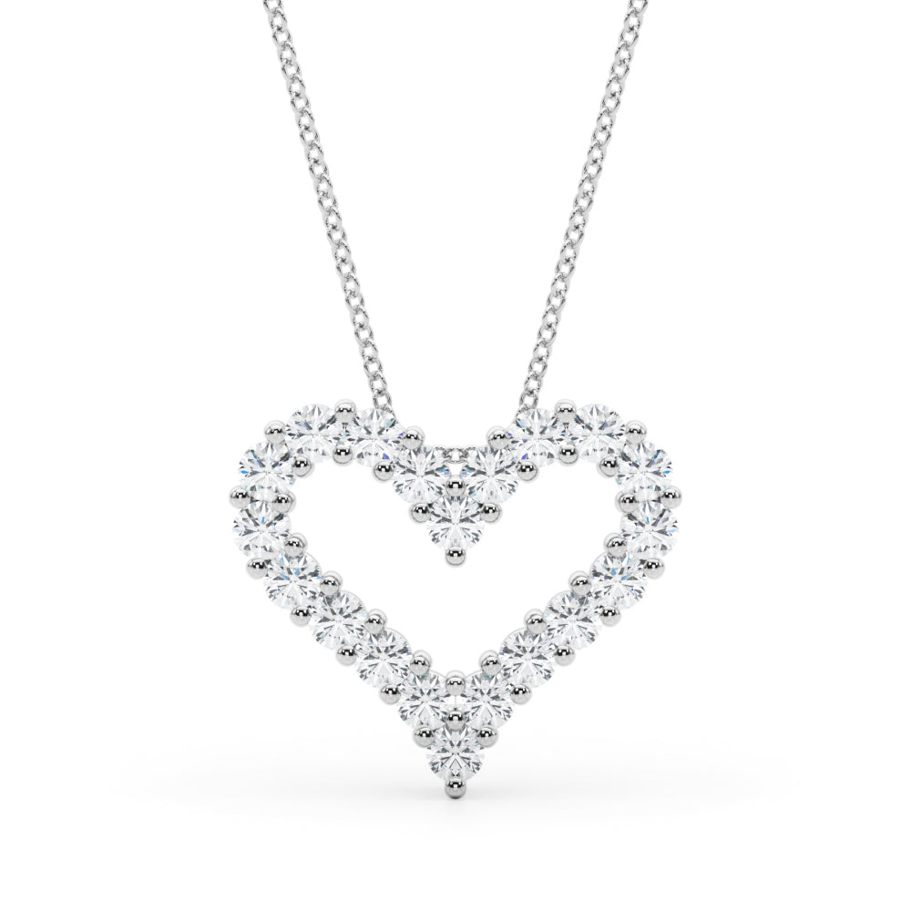 Diamond Necklace Heart