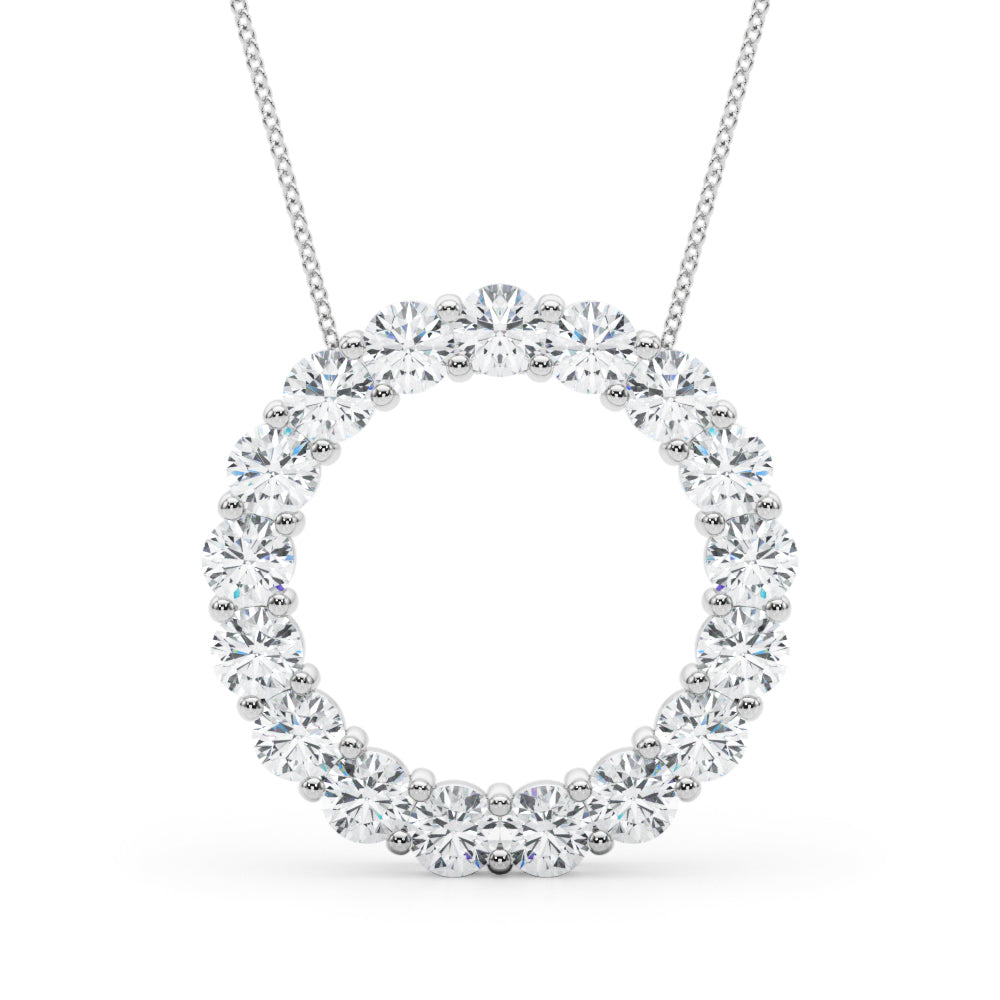 Round Diamond Necklace