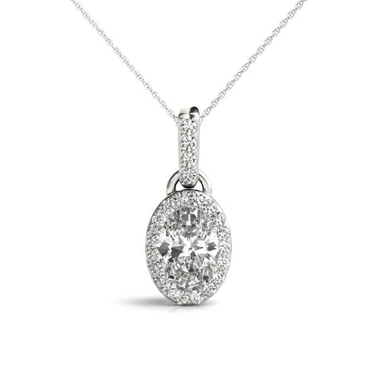 Diamond Necklace Oval