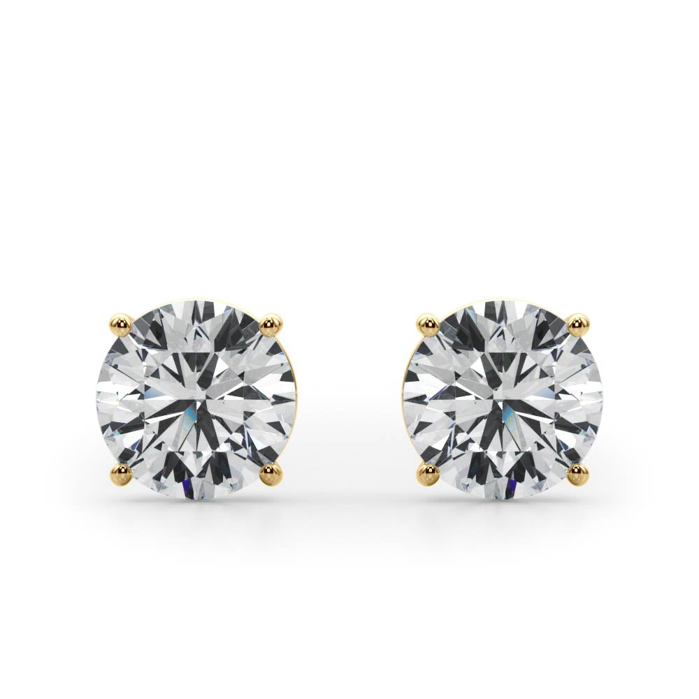 (1.5 Cttw) 3/4ct 4 Prong Stud Earrings