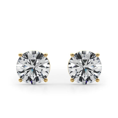 (1.5 Cttw) 3/4ct 4 Prong Stud Earrings