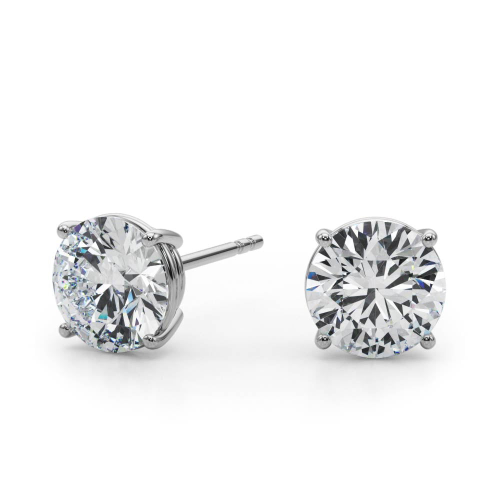 (3/4 Cttw) .37ct 4 Prong Wire Stud Earring