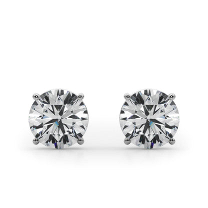 (1.5 Cttw) 3/4ct 4 Prong Stud Earrings