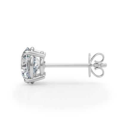 (1.5 Cttw) 3/4ct 4 Prong Stud Earrings