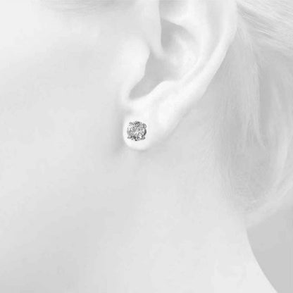 (1.5 Cttw) 3/4ct 4 Prong Stud Earrings